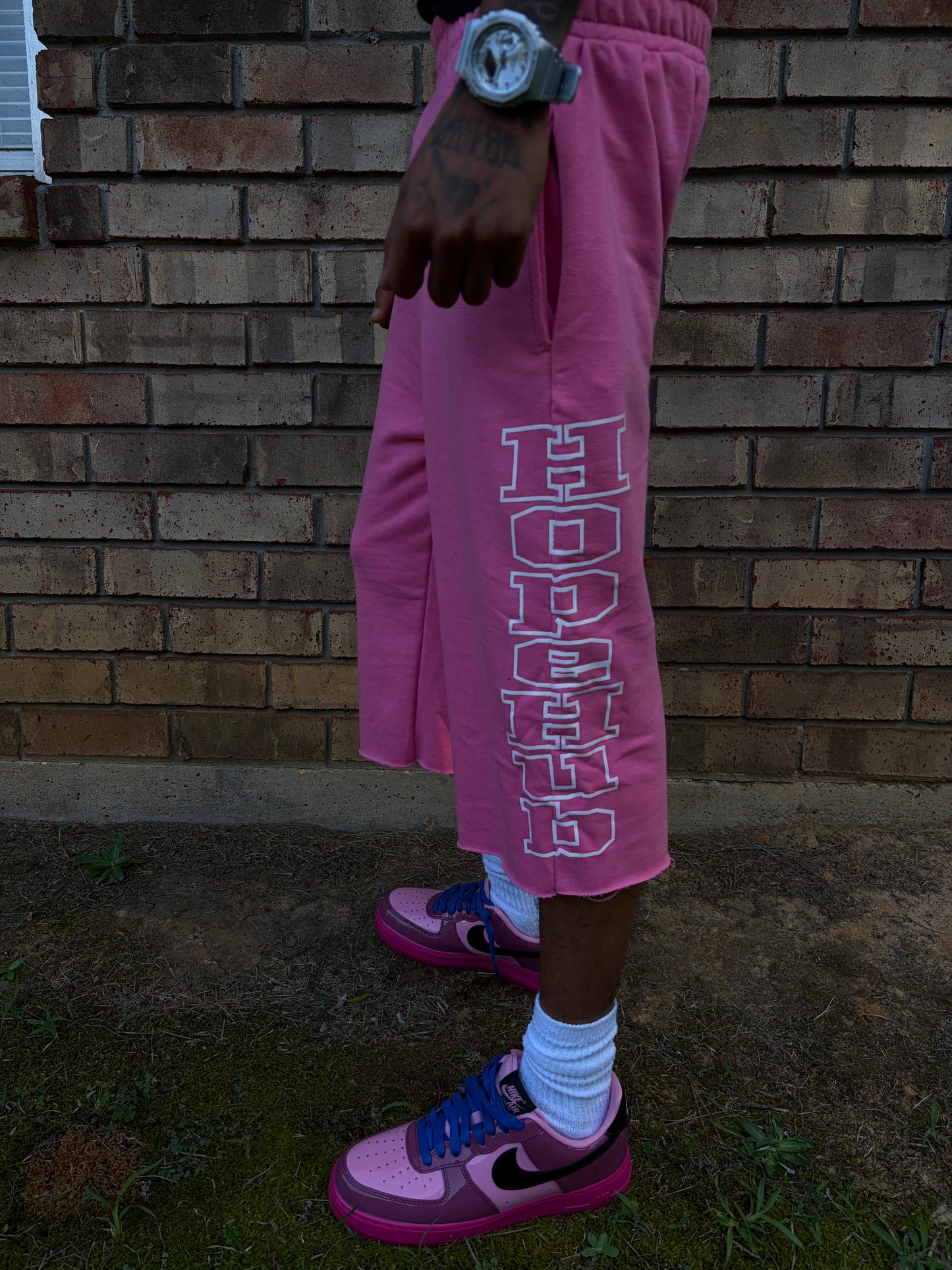 Pink HopeHub gaucho shorts