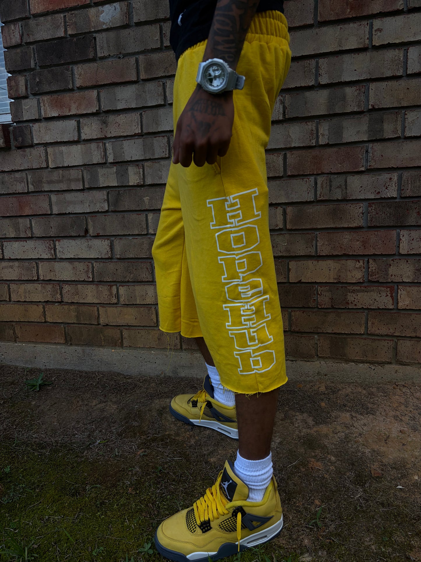 Yellow HopeHub gaucho shorts